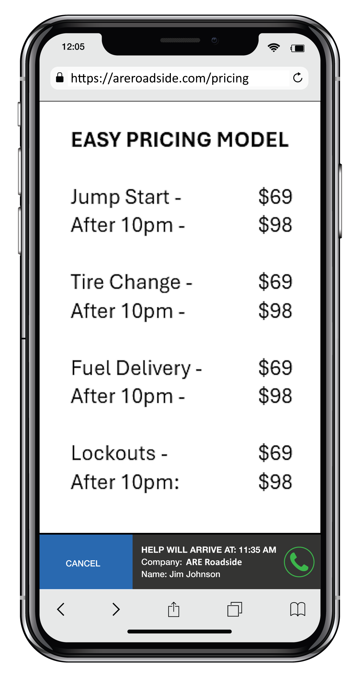 24 7 roadside assistance in Denton county pricing 2
